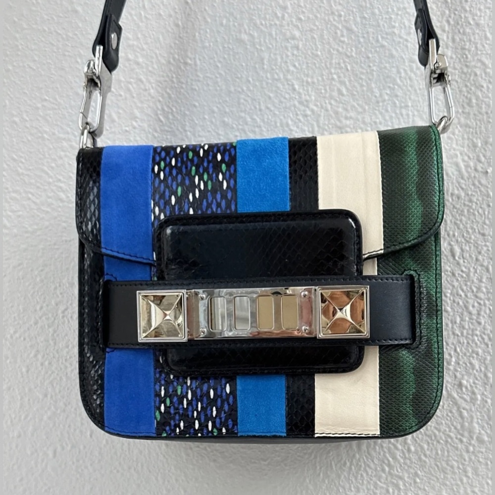 Proenza Schouler JL1 Multi Color Snakeskin PS11 Mini Bag
